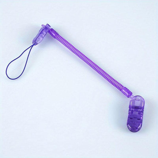 Retractable Baby Pacifier Clip Anti-drop Chain Silicone Holder Teether Chain