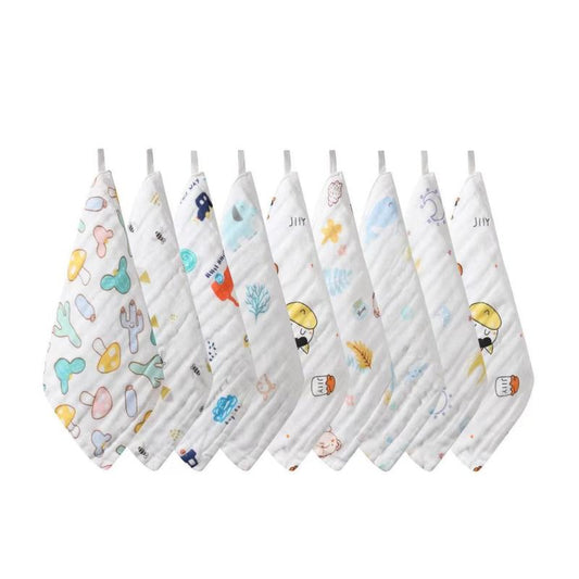 6 Layer Children's Handkerchief 100% Cotton 5-8pcs Pack