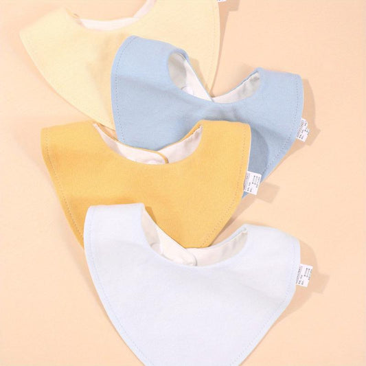 3pcs Baby Cotton Bibs Newborn Triangle Towels Feeding Bibs Bandana Burp