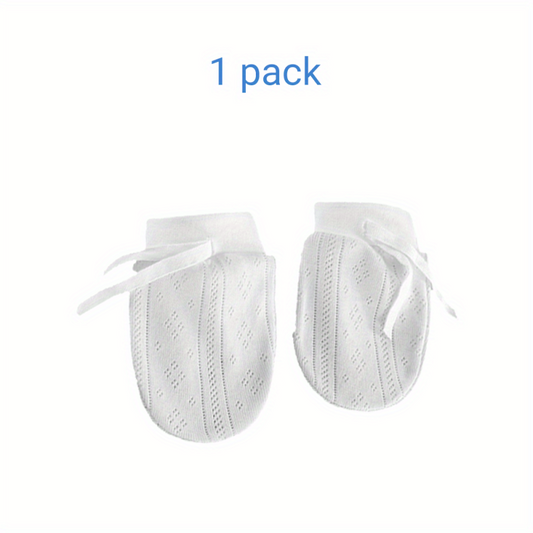 Baby No Scratch Mittens Stay On Adjustable Infant Gloves For Boys Girls