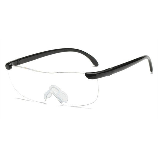 6X Magnification Reading Glasses Big Vision Portable Rimless Diopter 250