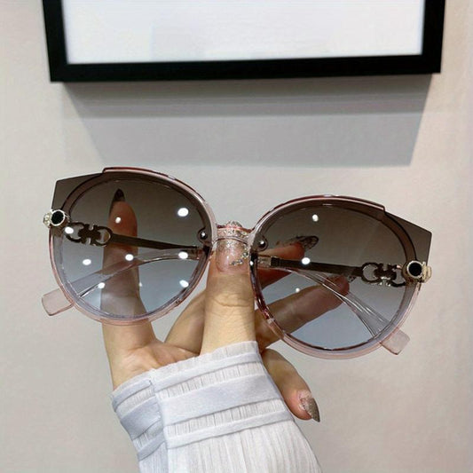Frameless UV Sunglasses Vintage Oversized Square Sunglasses
