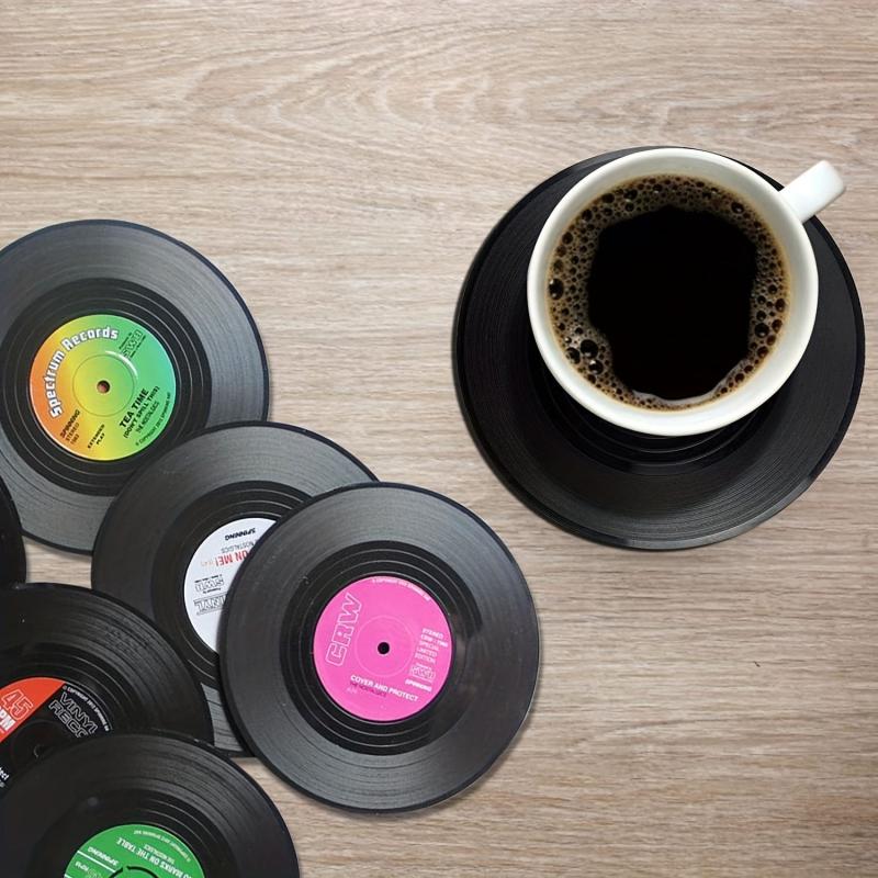 Retro Record Player Style Coasters - Set of 6