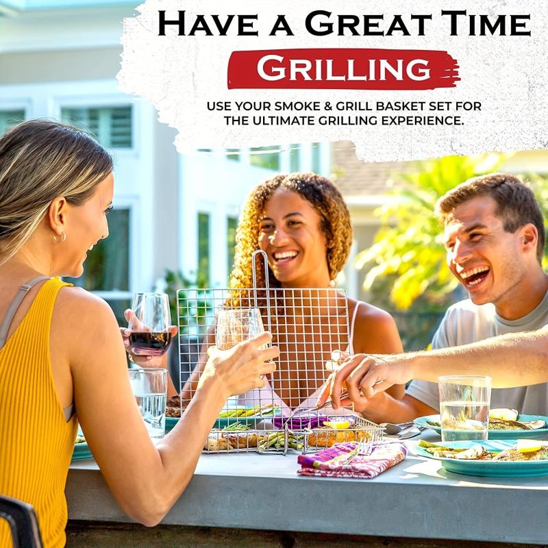 Stainless Steel Foldable BBQ Net Rack with Large Capacity