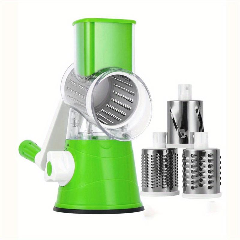 3pcs Rotary Vegetable Slicer Food Grater Potato Chopper Kitchen