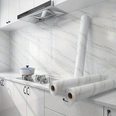 Marble Self Adhesive Waterproof Wallpaper Kitchen High Temperature Resistance