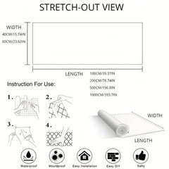 Marble Self Adhesive Waterproof Wallpaper Kitchen High Temperature Resistance