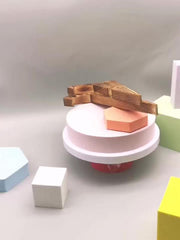 Wooden Cookbook Stand & Purse Organizer Display Stand