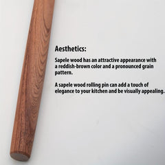 French Rolling Pin 45 Wooden Rolling Pin Solid Wood Dough Roller