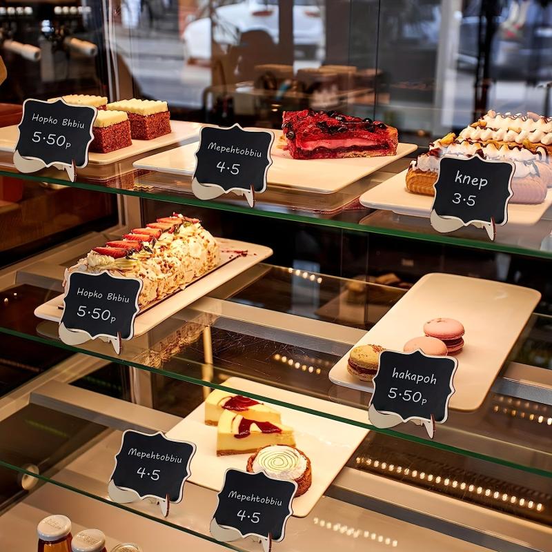 10pcs Mini Chalkboard Signs Cheese Markers Creative Food Signs For Party