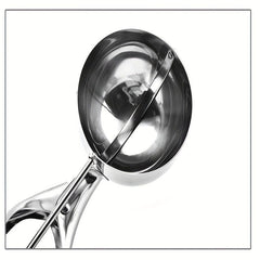 Large Stainless Steel Ice Cream Scoop for Easy Scooping