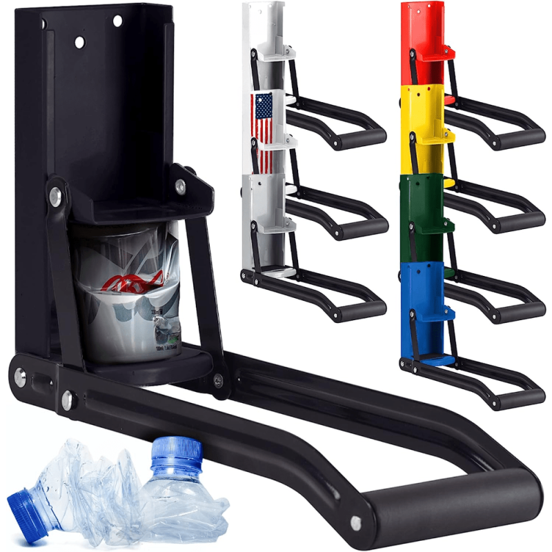 16oz Metal Can Crusher Heavy Duty Wall Mounted Smasher for Recycling