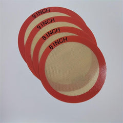 2pcs Round Silicone Baking Mats, Heat Resistant Oven Liner Sheets