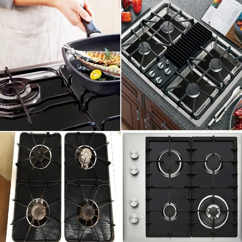 Gas Stove Mat Burner Covers Protectors Non Stick Fast Clean Kitchen