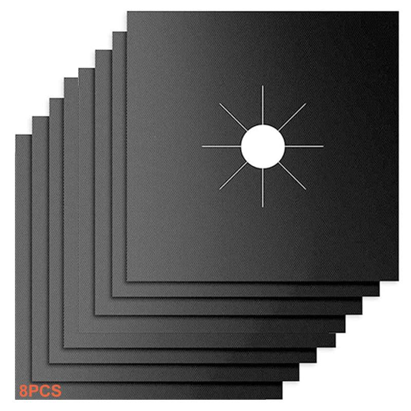 Gas Stove Mat Burner Covers Protectors Non Stick Fast Clean Kitchen