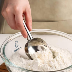 Stainless Steel Kitchen Ice Scooper for Bar Party Wedding Pet Dog Food