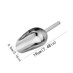 Stainless Steel Kitchen Ice Scooper for Bar Party Wedding Pet Dog Food