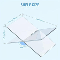 2pcs Clear Acrylic Book Stand for Display and Reading