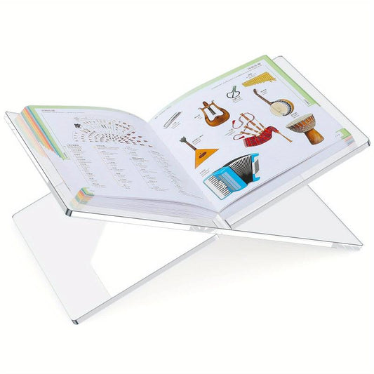 2pcs Clear Acrylic Book Stand for Display and Reading
