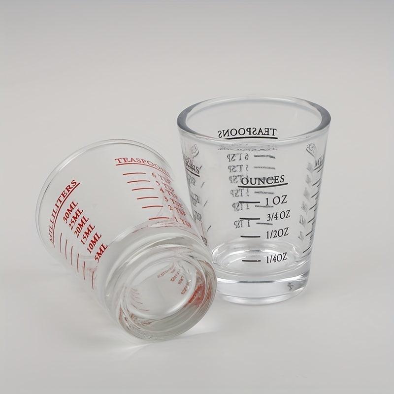 30ml 1oz Glass Measuring Cup With Scale Shot Glass Liquid Glass Ounce Cup