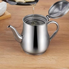 Stainless Steel Pot with Filter and Seasoning Bottle