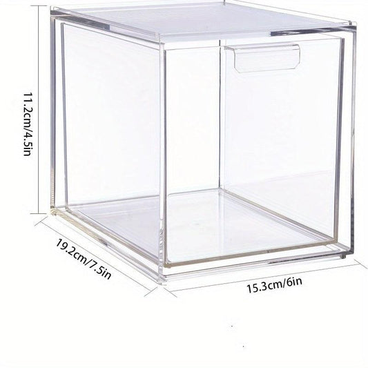 Clear Drawer Storage Box for Makeup and Accessories
