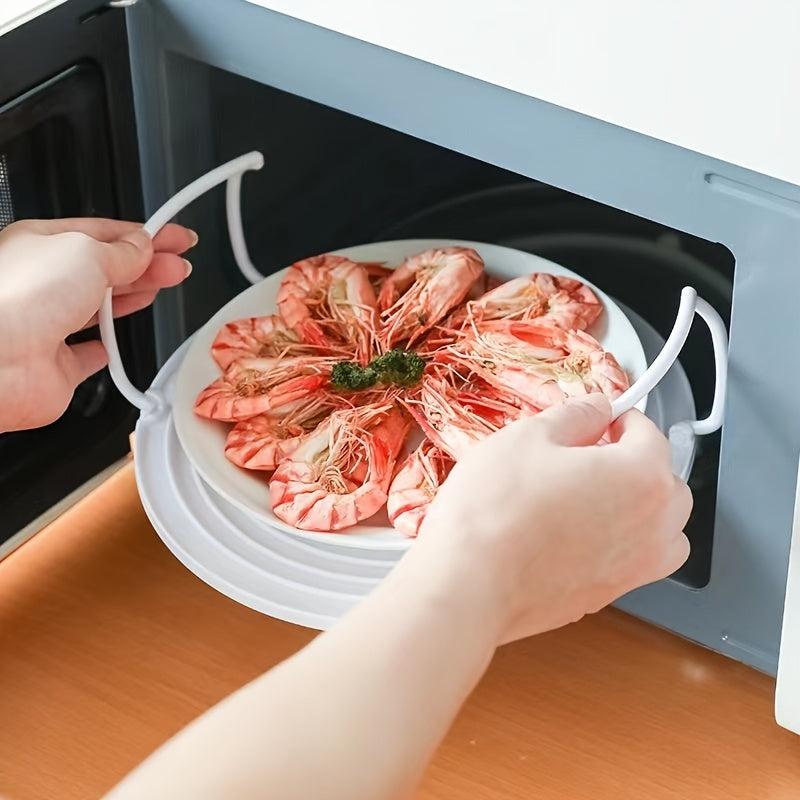 Multifunctional Microwave Rack Tray with Handle for Cooking