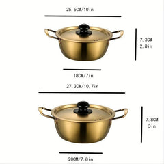 Stainless Steel Pot for Soup Ramen Instant Noodles Hot Pots