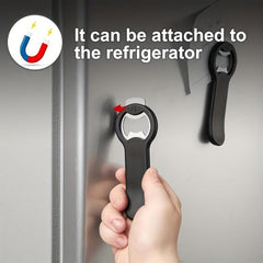 Magnetic Beer Bottle Opener for Fridge with Cap Catcher