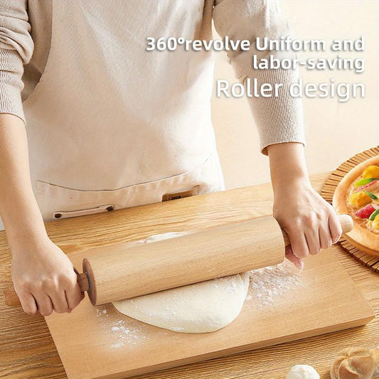Beech Roller Rolling Pin 360 - Efficient Rolling Noodles - Safer and Effortless