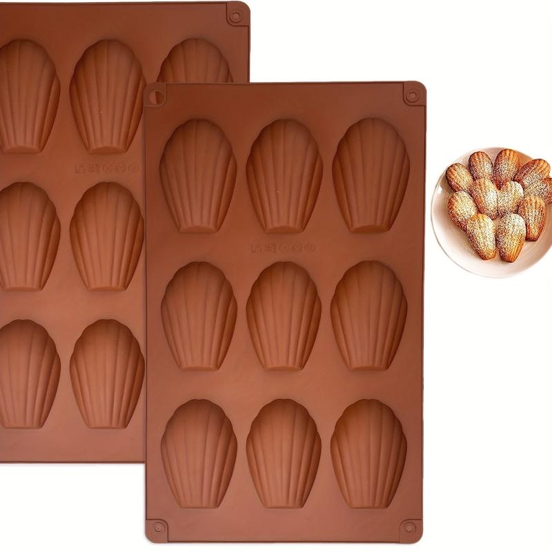 2pcs Silicone Madeleine Pan Nonstick Baking Supplies