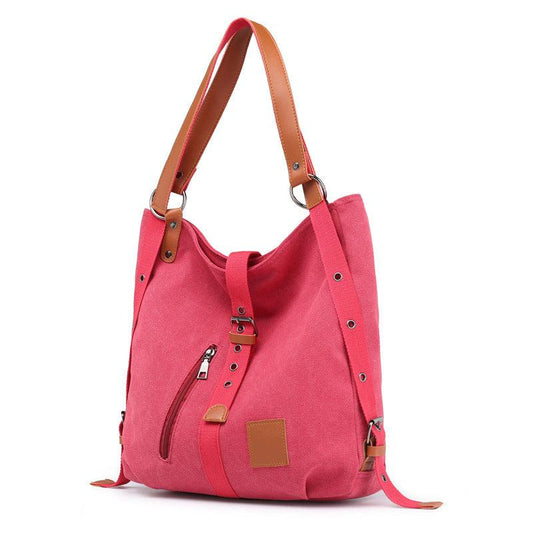 Vintage Patchwork Canvas Hobo Bag Large Tote Women's Shoulder Handbag