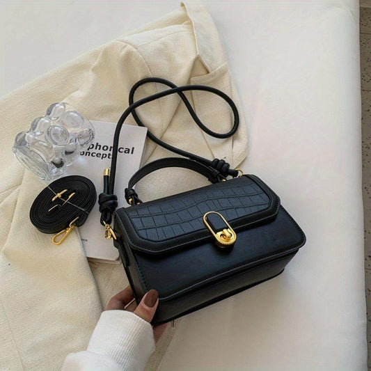 Crocodile Pattern Crossbody Bag for Women