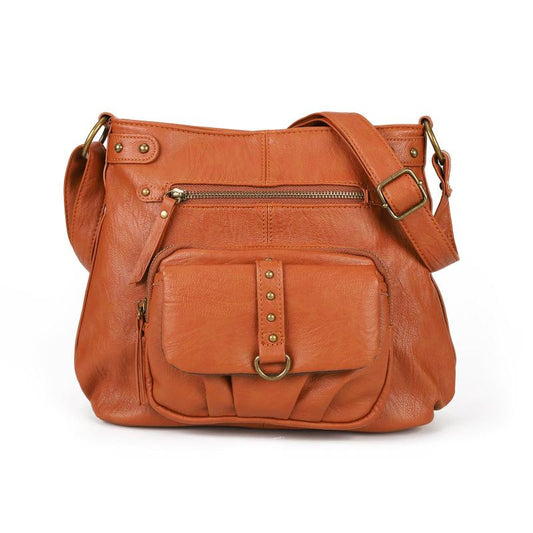 Vintage Crossbody Hobo Bag Retro PU Shoulder Satchel Women's Grunge Handbag