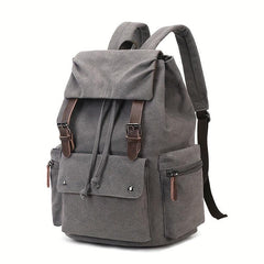 Canvas Backpack with Laptop Compartment & Adjustable Straps