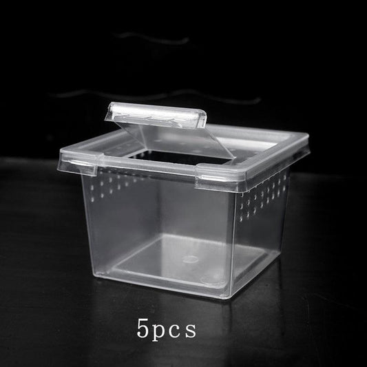 5pcs Plastic Breeding Box for Small Reptiles Insects