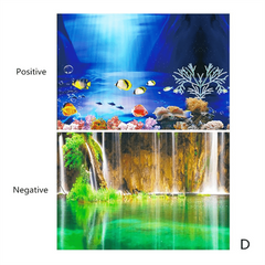 KSY Aquarium Fish Tank Background Decoration Sticker Poster