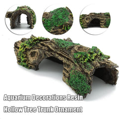 Resin Hollow Tree Trunk Ornament for Fish Tank