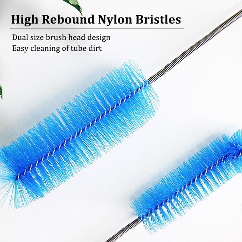 Aquarium Cleaning Brush Stainless Steel Flexible Tube
