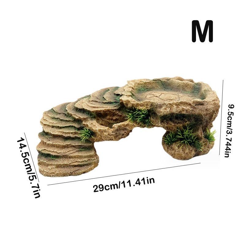 Turtle Basking Platform Resin Dock & Hiding Cave