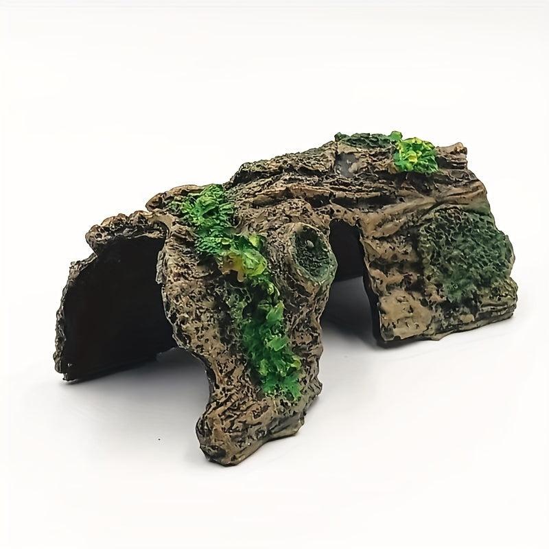 Resin Tree Trunk Cave Ornament Aquarium Hideout