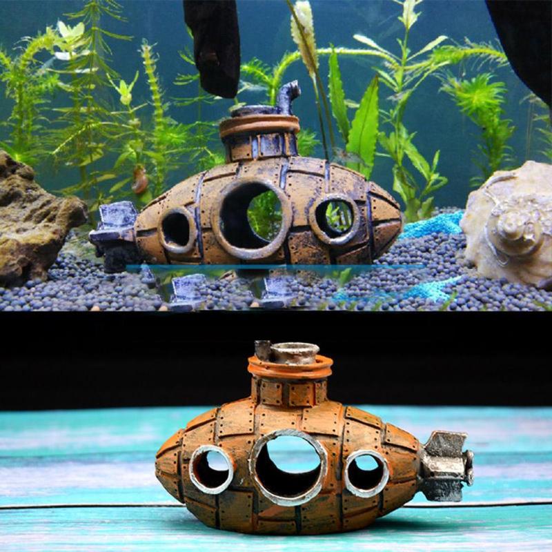 Resin Submarine Hollow Aquarium Decoration