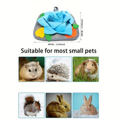 Pet Snuffle Pad Rabbit Toy Slow Food Foraging Mat Durable Fleece