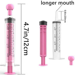 10pcs 10ml Syringes with Cap for Pet Feeders Labs Liquid Dispensing