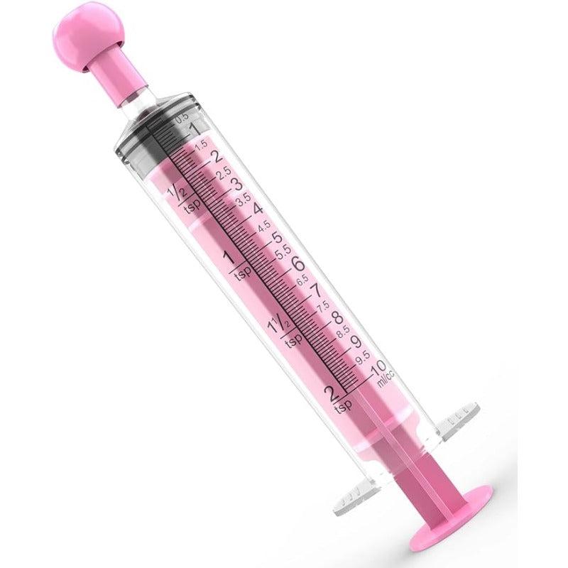 10pcs 10ml Syringes with Cap for Pet Feeders Labs Liquid Dispensing