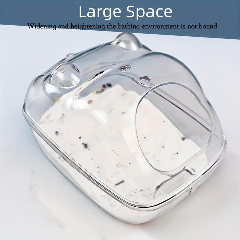 Hamster Transparent Sand Bath Container Splash-proof