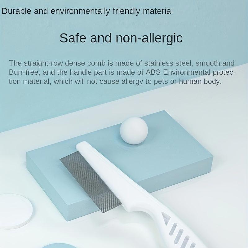 Cat & Dog Flea Removal Comb - Pet Hair & Lint Cleaner