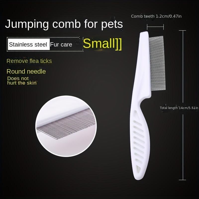 Cat & Dog Flea Removal Comb - Pet Hair & Lint Cleaner