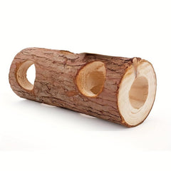 8pcs Hamster Tunnel Natural Wood Chew Toys Forest Hollow Tree Trunk