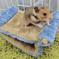 Plush Hamster Hammock Bed for Small Animals